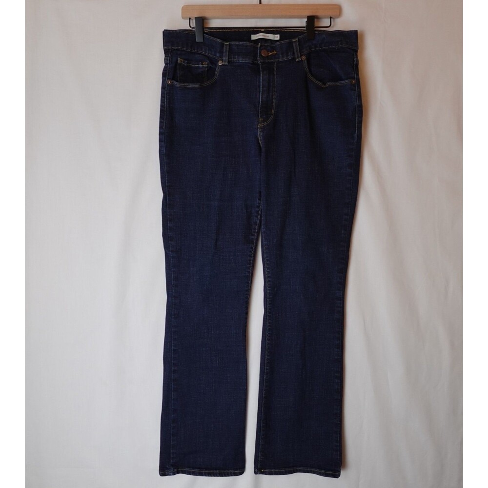 Levis Classic Bootcut Jeans Women's Size 14 34x30 Dark Wash Western Winter